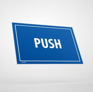 Tabliczka Informacyjna: Push