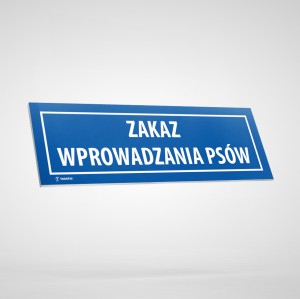 Tabliczka Informacyjna: Zakaz Wprowadzania Psów