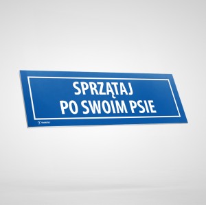 Tabliczka Informacyjna: Sprzątaj Po Swoim Psie