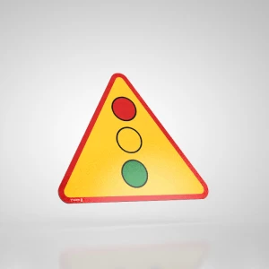 Naklejka Podłogowa BHP: Znak A-29 Sygnały Świetlne