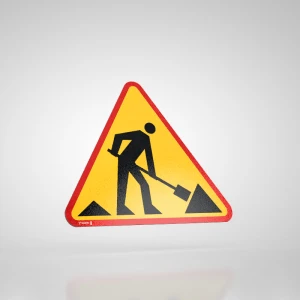 Naklejka Podłogowa BHP: Znak A-14 Roboty Drogowe