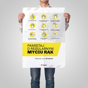 Plakat Myj Ręce