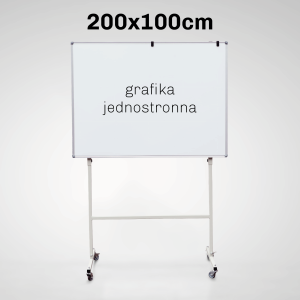 Tablica Jezdna Jednostronna Suchościeralna Magnetyczna - Grafika Jednostronna | 200 x 100 cm