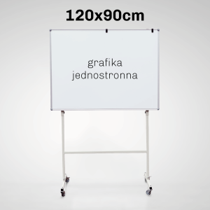 Tablica Jezdna Jednostronna Suchościeralna Magnetyczna - Grafika Jednostronna | 120 x 90 cm