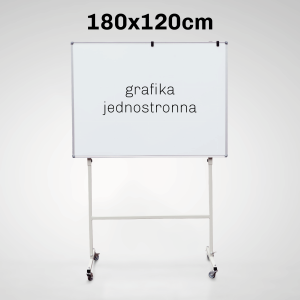 Tablica Jezdna Jednostronna Suchościeralna Magnetyczna - Grafika Jednostronna | 180 x 120 cm