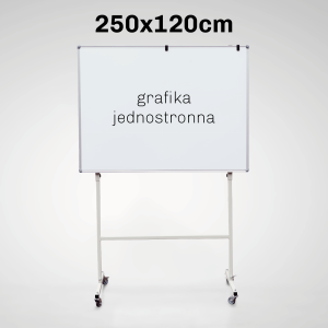 Tablica Jezdna Jednostronna Suchościeralna Magnetyczna - Grafika Jednostronna | 250 x 120 cm
