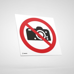 Zakaz Fotografowania - Tabliczka Informacyjna, Piktogram BHP bez Opisu: P025
