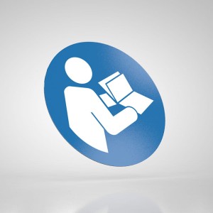 Naklejka Informacyjna BHP: Przeczytaj Instrukcję