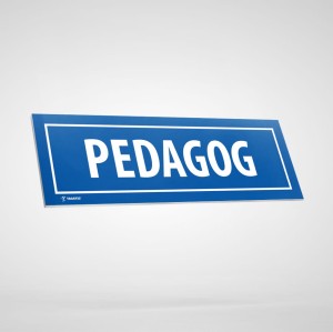Tabliczka Informacyjna: Pedagog