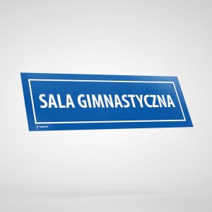Naklejka Informacyjna: Sala Gimnastyczna