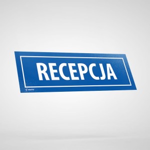 Naklejka Informacyjna: Recepcja