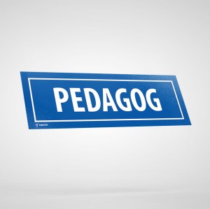 Naklejka Informacyjna: Pedagog