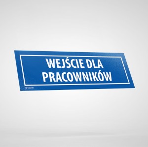 Naklejka Informacyjna: Wejście dla pracowników