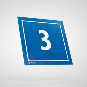 Naklejka Informacyjna: Numer 3