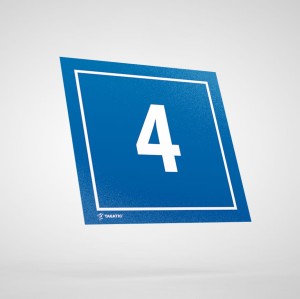 Naklejka Informacyjna: Numer 4