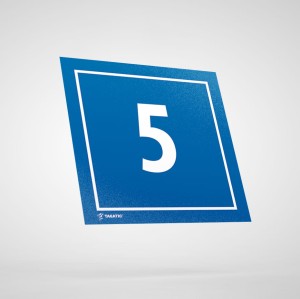 Naklejka Informacyjna: Numer 5