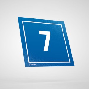 Naklejka Informacyjna: Numer 7