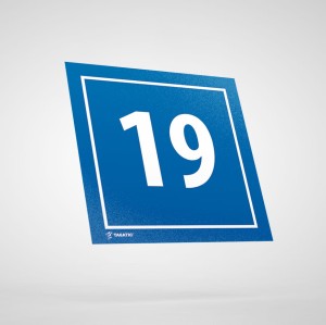Naklejka Informacyjna: Numer 19