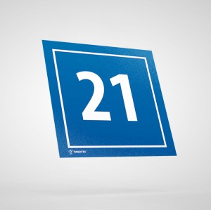 Naklejka Informacyjna: Numer 21
