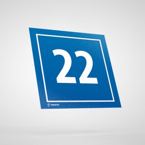 Naklejka Informacyjna: Numer 22