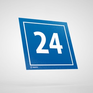 Naklejka Informacyjna: Numer 24