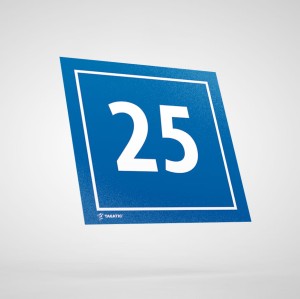Naklejka Informacyjna: Numer 25