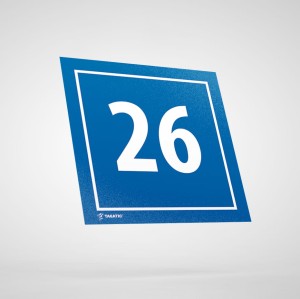 Naklejka Informacyjna: Numer 26
