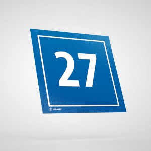 Naklejka Informacyjna: Numer 27