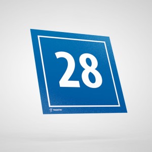 Naklejka Informacyjna: Numer 28