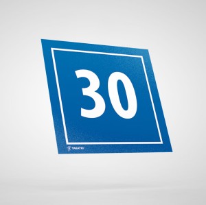 Naklejka Informacyjna: Numer 30