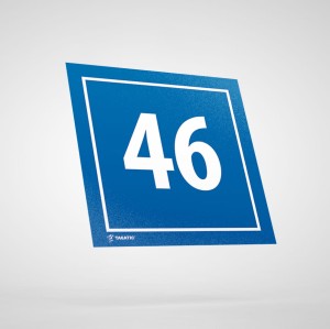 Naklejka Informacyjna: Numer 46