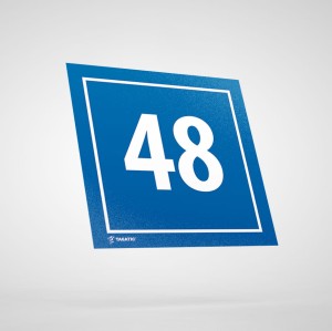Naklejka Informacyjna: Numer 48