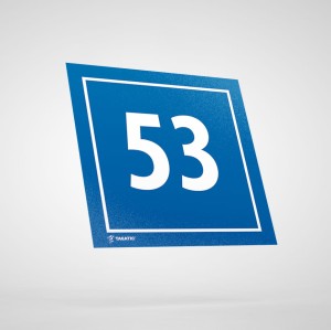 Naklejka Informacyjna: Numer 53