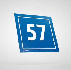 Naklejka Informacyjna: Numer 57