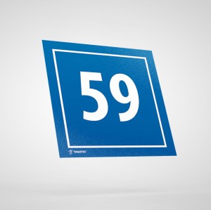 Naklejka Informacyjna: Numer 59