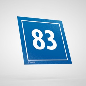 Naklejka Informacyjna: Numer 83