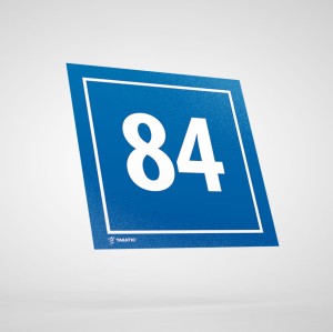 Naklejka Informacyjna: Numer 84