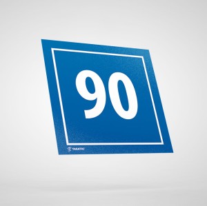 Naklejka Informacyjna: Numer 90
