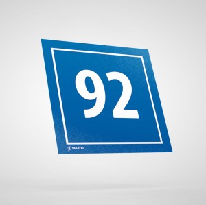 Naklejka Informacyjna: Numer 92