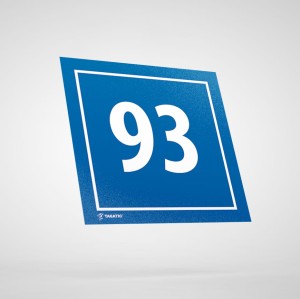 Naklejka Informacyjna: Numer 93