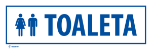 Tabliczka Informacyjna: Toaleta Damsko - Męska