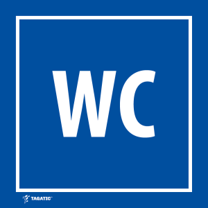 Naklejka Informacyjna: WC