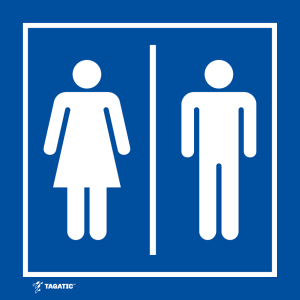 Naklejka Informacyjna: WC Damska | Męska