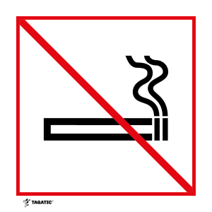 Naklejka Informacyjna: Zakaz Palenia