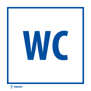 Naklejka Informacyjna: WC