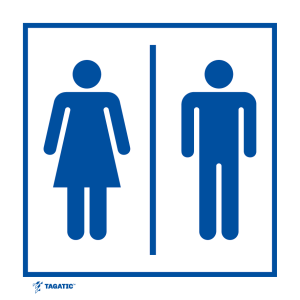 Naklejka Informacyjna: WC Damska | Męska