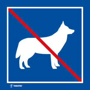 Naklejka Informacyjna: Zakaz Wprowadzania Psów