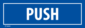 Naklejka Informacyjna: Push