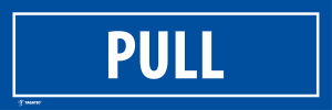 Naklejka Informacyjna: Pull