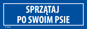 Naklejka Informacyjna: Sprzątaj Po Swoim Psie
